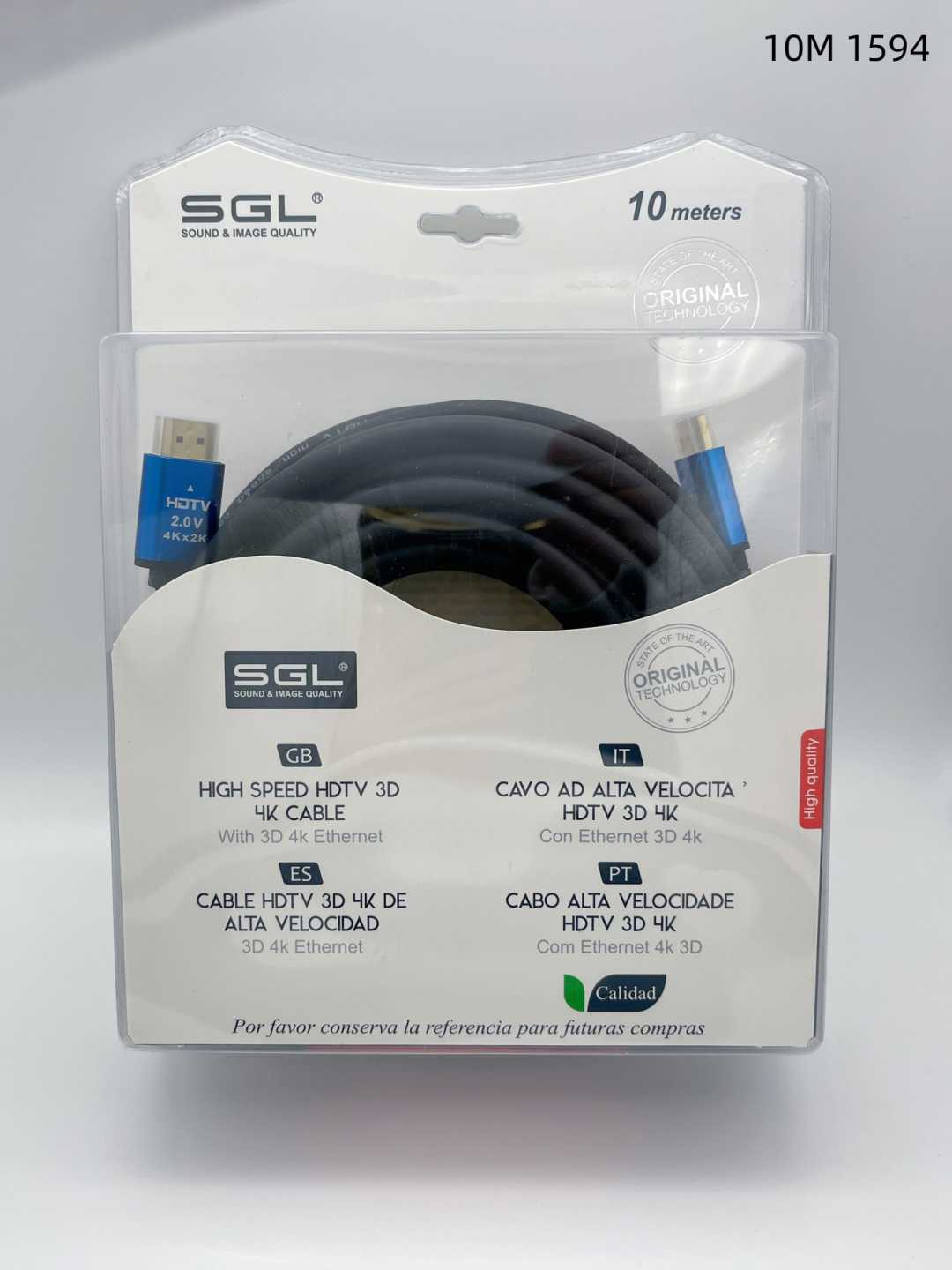 Καλώδιο HDMI - 1594-3D-4K - Male/Male - 10m - 094823