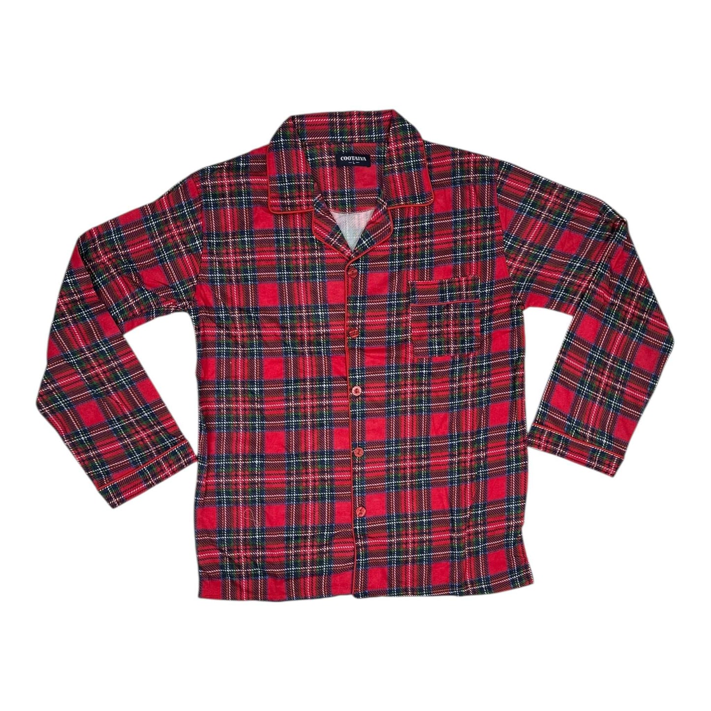 Angel Shopping Χειμερινό Γυναικείο Σετ Πιτζάμας Κόκκινο