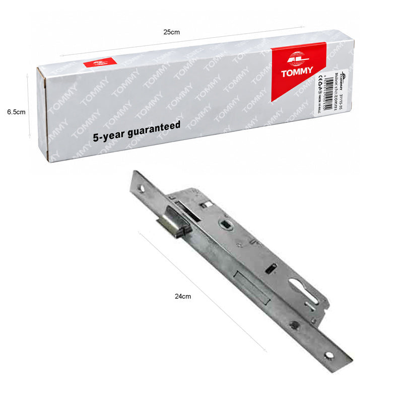 Tommy Χωνευτή Κλειδαριά Πόρτας T-KC-8520 C.P 24cm - T-KC-8520 C.P Mortise Door Lock 24cm