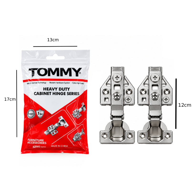 Tommy Σετ Μεντεσέδες Ντουλαπιού Βαρέως Τύπου 2 Τεμαχίων - Heavy Duty Cabinet Hinges 2 Pieces