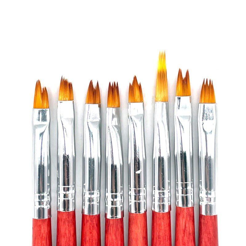 Σετ πινέλα νυχιών 8τμχ - Nail brushes 8 pcs