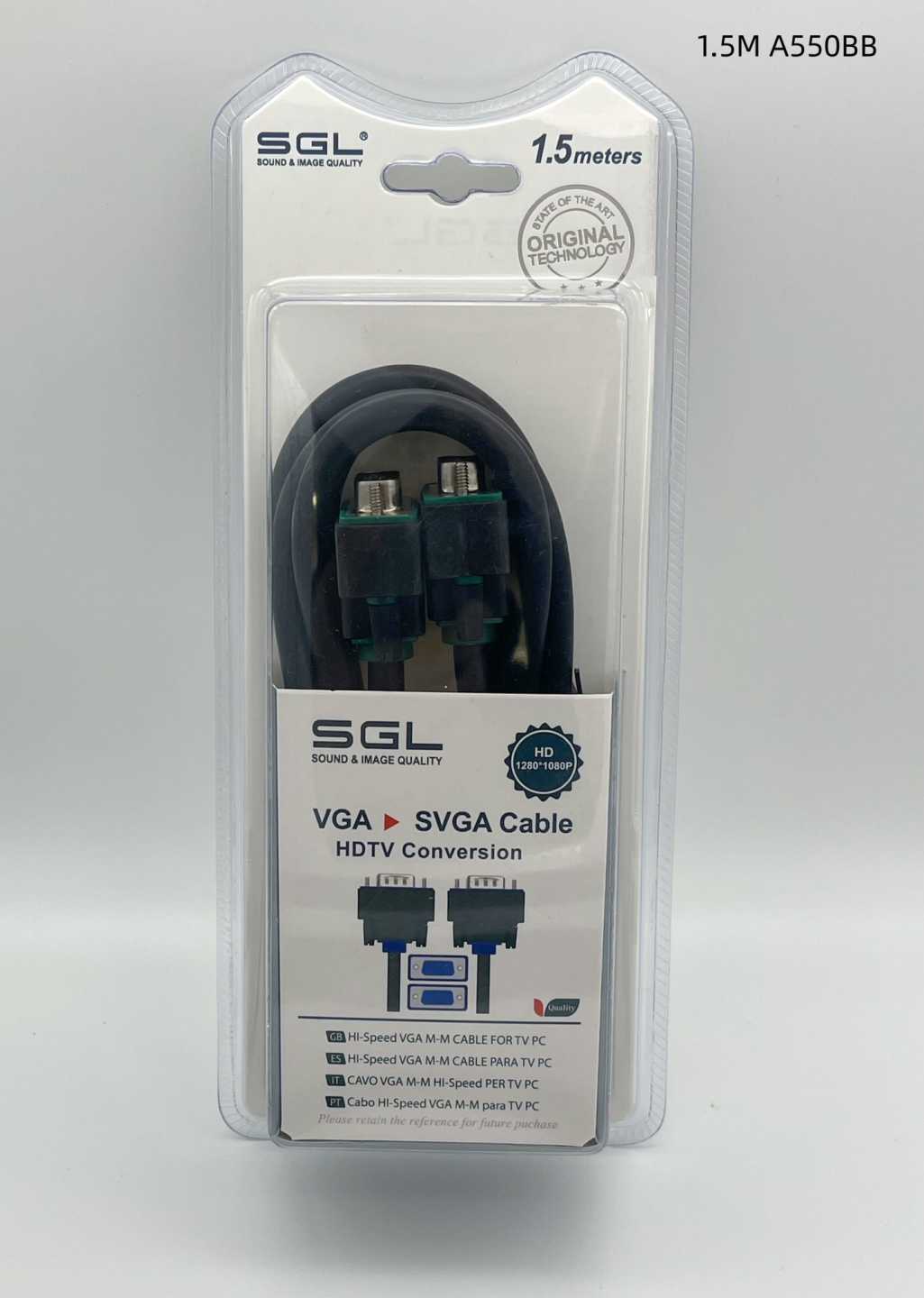 Καλώδιο VGA - A550BB - 1.5m - 095721