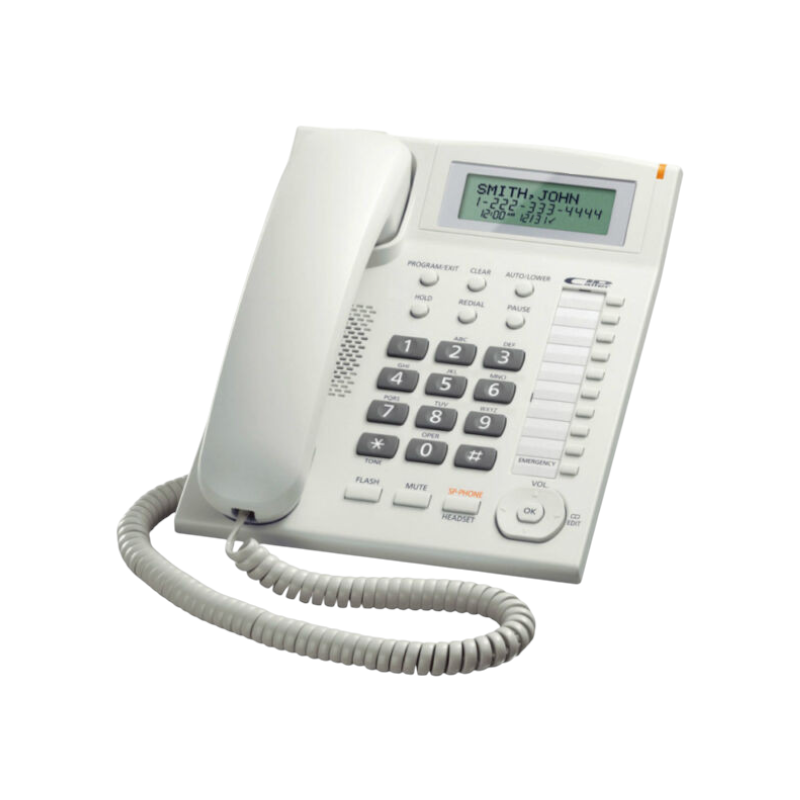 Ενσύρματο σταθερό τηλέφωνο - OHO-093 - 368801 - White
