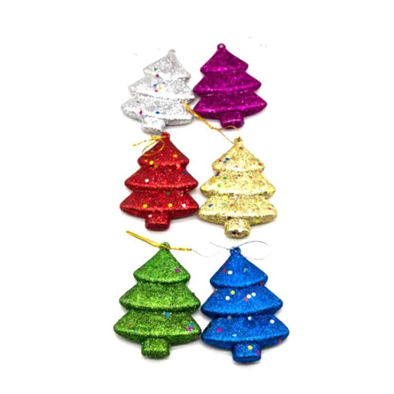 Χριστουγεννιάτικο στολίδι δεντράκι 6τμχ – Christmas decoration tree 6pcs