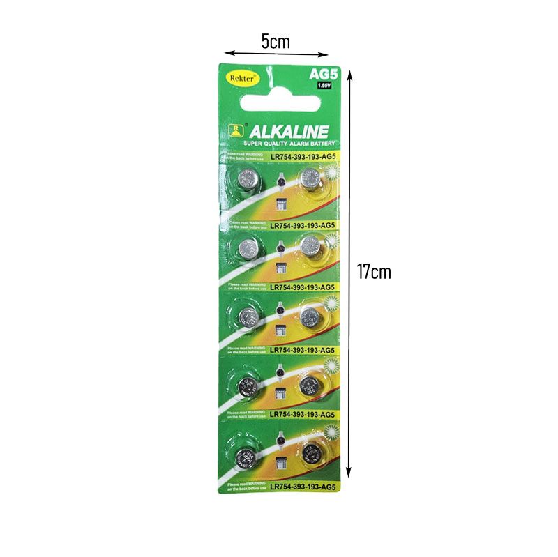 Σετ Αλκαλικών Μπαταριών LR754 1.5V 10τμχ - Alkaline Battery Set