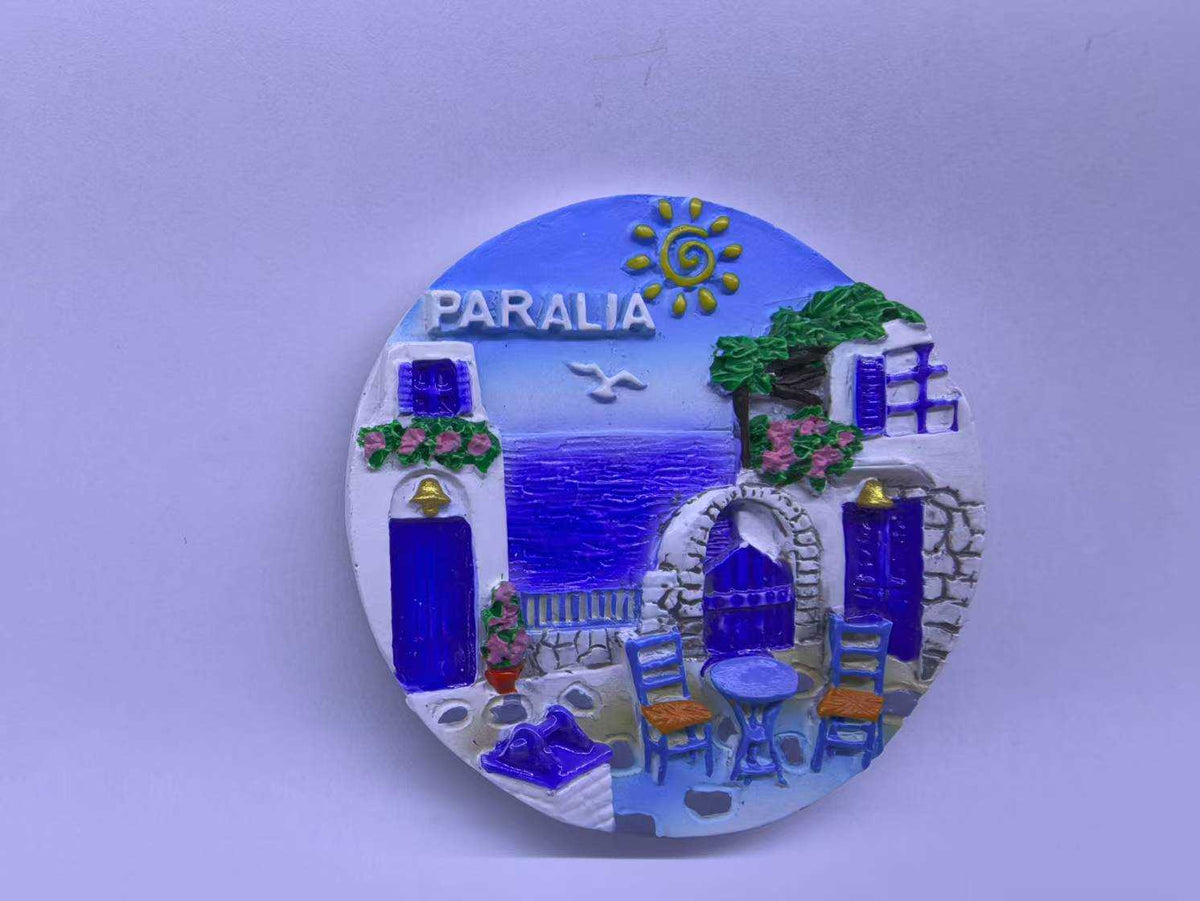 Τουριστικό μαγνητάκι Souvenir - Σετ 12pcs - Paralia - 678426