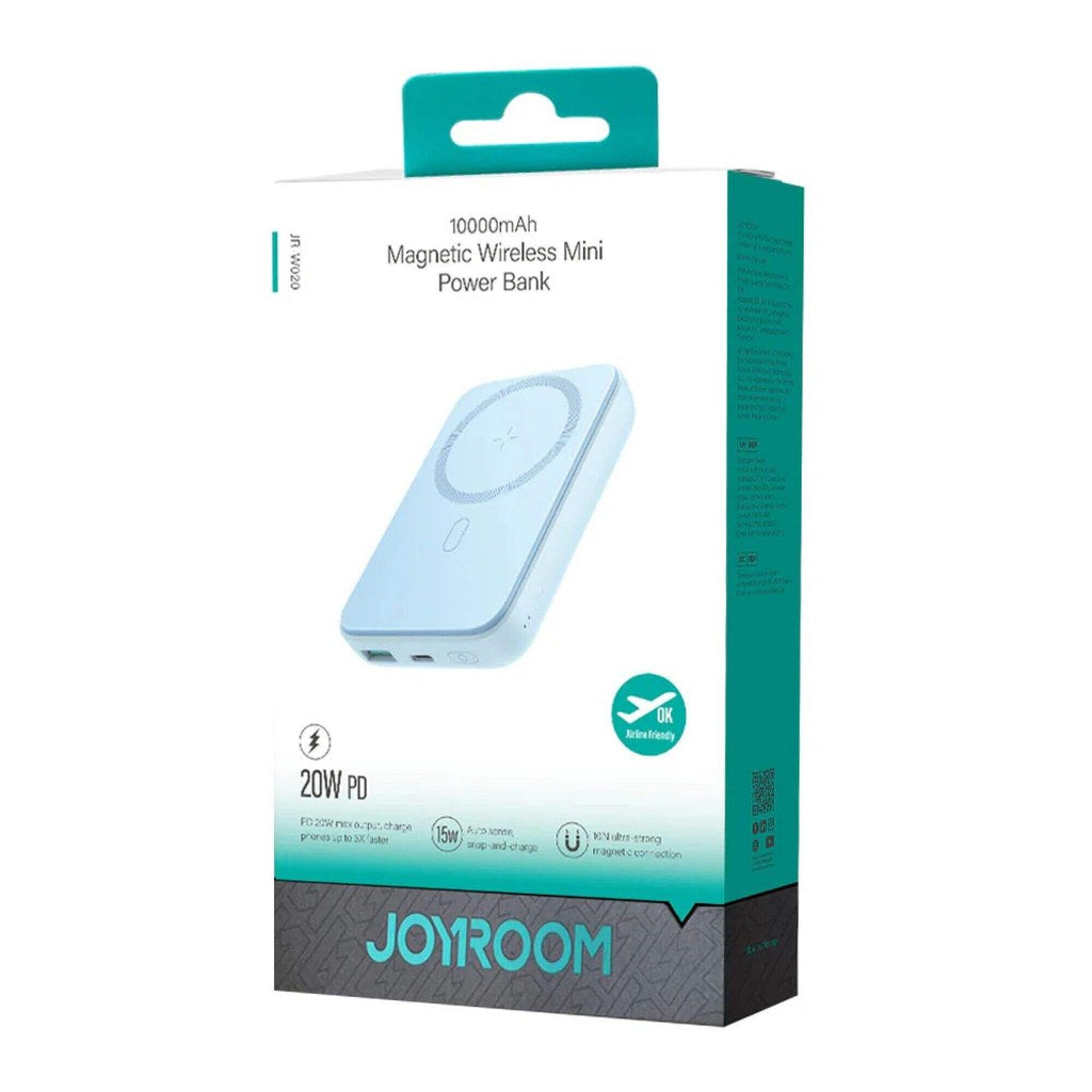 JOYROOM JR-W020 20W 磁吸无线充移动电源10000mAh 白色 JOYROOM JR-W020 WHITE - Power Banks