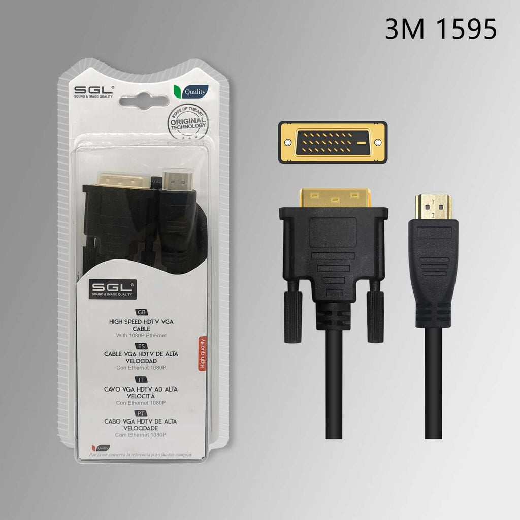 Καλώδιο DVI σε HDMI - 1595 - 3m - 094991