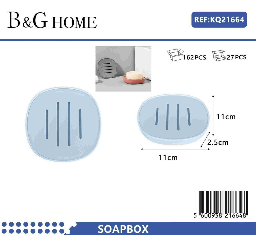 Σαπουνοθήκες μπάνιου πλαστικές - Σετ 9pcs - Light Blue - 21664