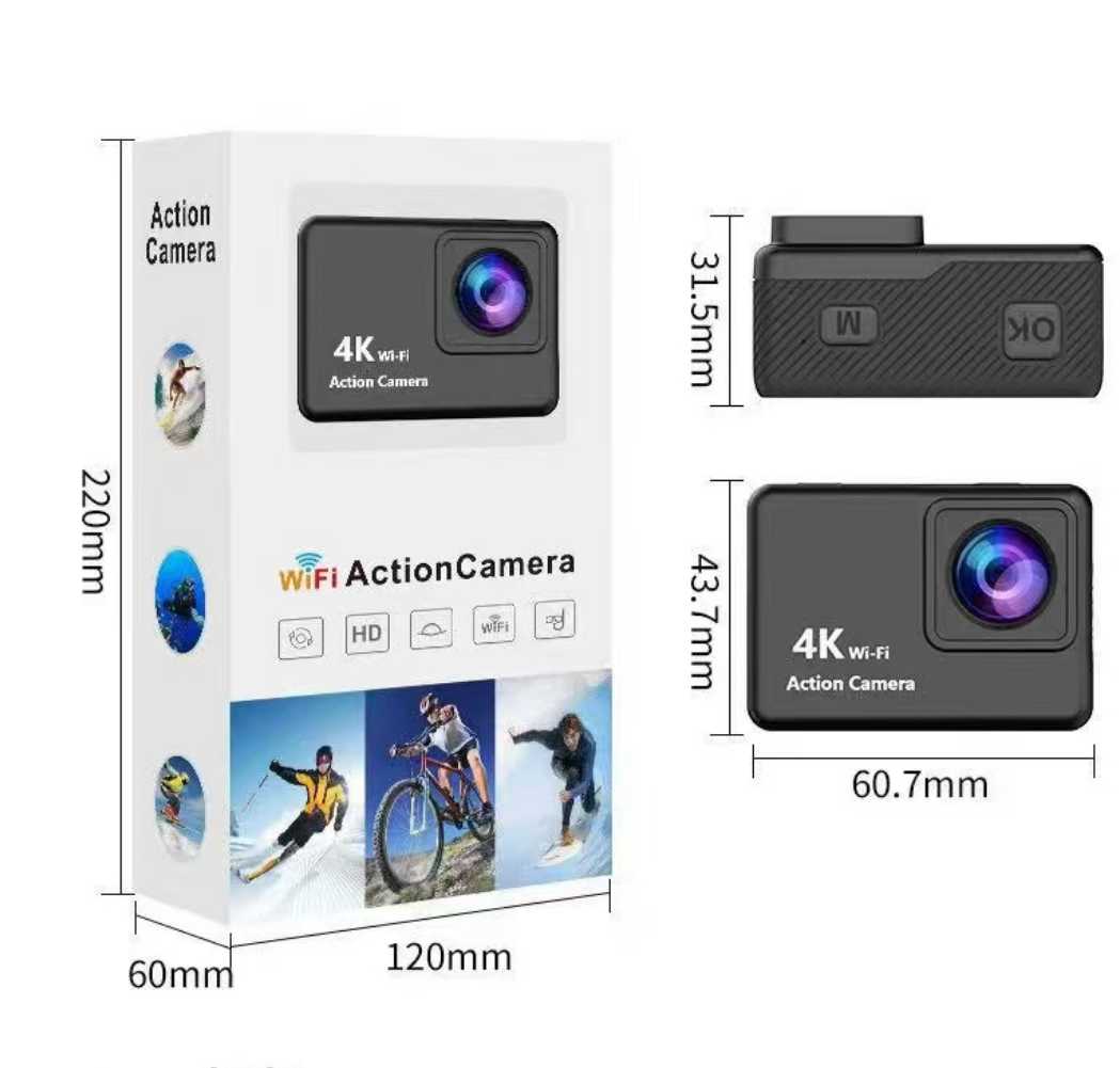 Action camera - V22 - 4K - WiFi - 812853 ΕΙΔΗ ΤΕΧΝΟΛΟΓΙΑΣ>Gadgets>Action κάμερες