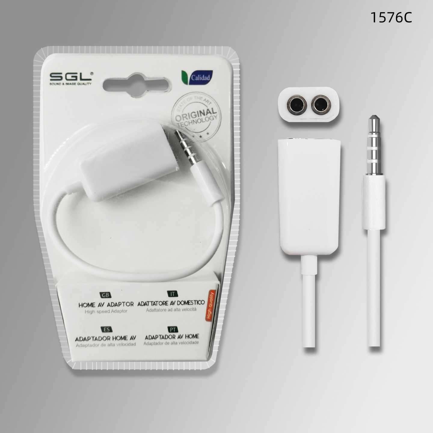 Αντάπτορας Jack 3.5mm - Male/2Female - 1576C - 095998