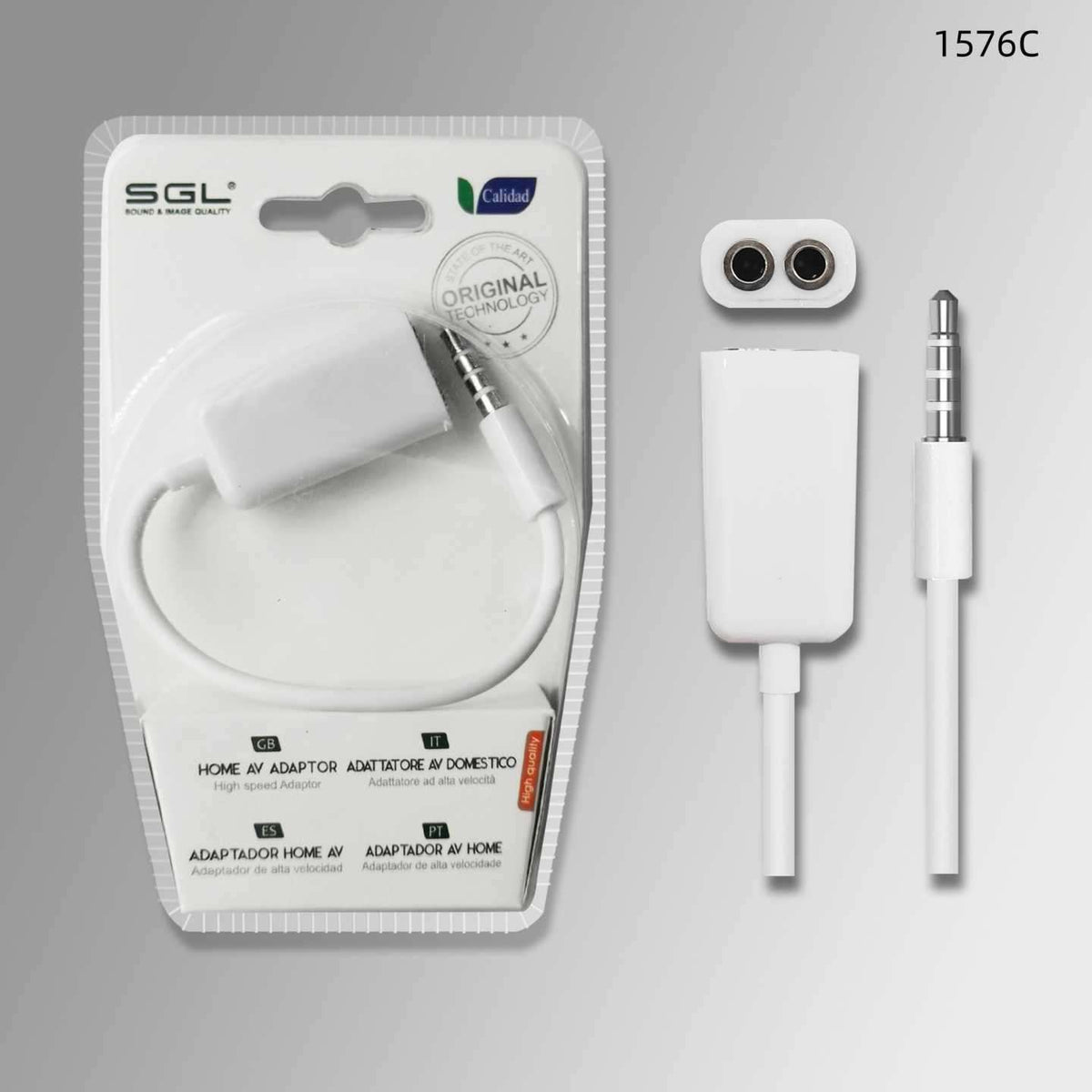 Αντάπτορας Jack 3.5mm - Male/2Female - 1576C - 095998