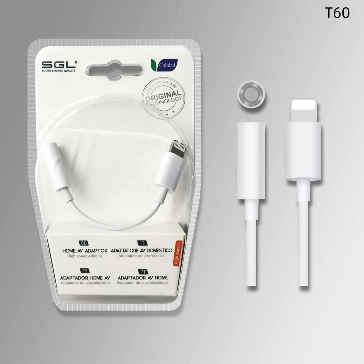 Αντάπτορας Lightning σε Jack 3.5mm female - T60 - 096056