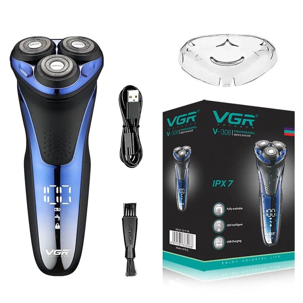 VGR V-306 Περιστρεφόμενη Ξυριστική Μηχανή Προσώπου Επαναφορτιζόμενη
