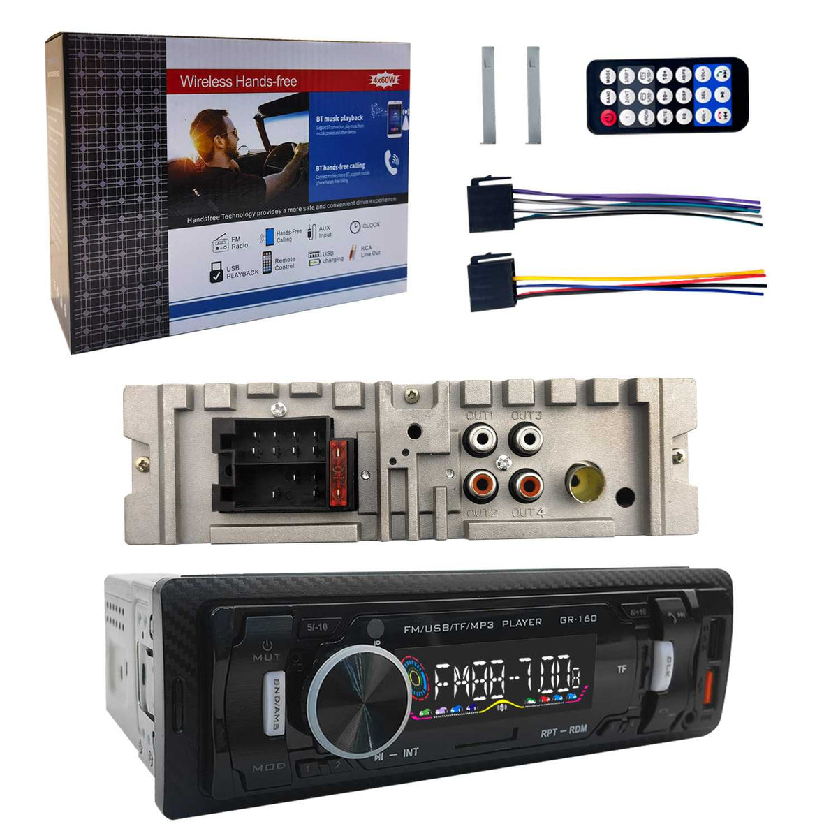 Ηχοσύστημα αυτοκινήτου 1DIN - Bluetooth - C160 - 000555