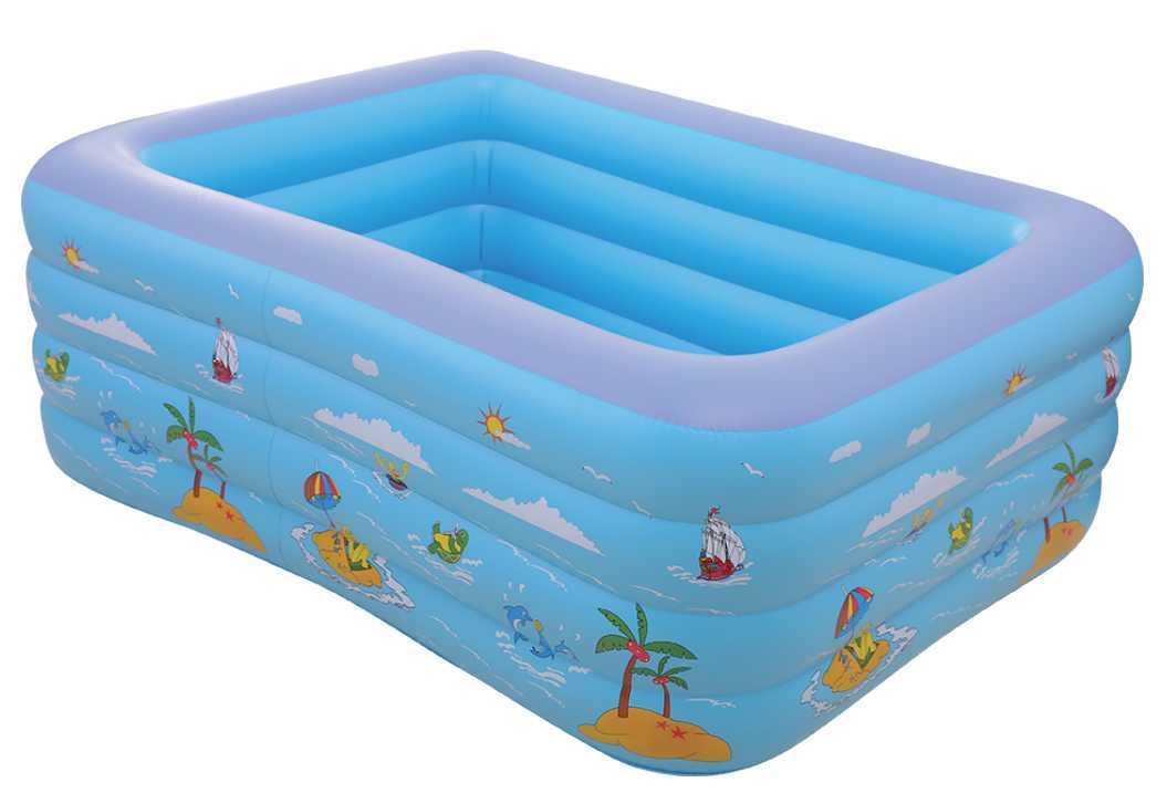 Παιδική φουσκωτή πισίνα - SL-C028 - 180*130*70cm - 151851 - Blue ΕΠΟΧΙΑΚΑ - ΤΟΥΡΙΣΤΙΚΑ - HOBBY>Κυνήγι - παραλία - camping>Στρώματα θαλάσσης
