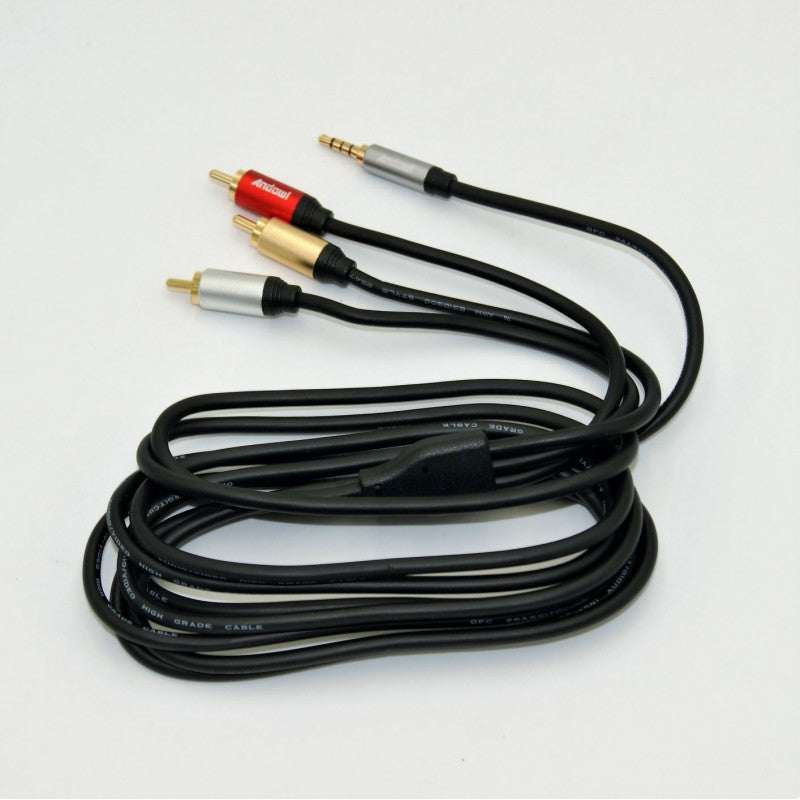 ΚΑΛΩΔΙΟ ΗΧΟΥ ΣΤΕΡΕΟ 1.8m 3RCA ΣΕ 3RCA ANDOWL QY-AV01