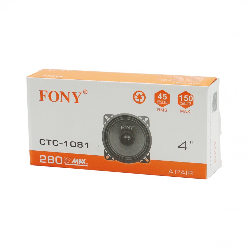 ΣΕΤ ΗΧΕΙΑ 4'' 150W FONY CTC-1081 AUTO/MOTO > ΗΧΟΣ & ΕΙΚΟΝΑ AUTO/MOTO > ΗΧΟΣΥΣΤΗΜΑΤΑ