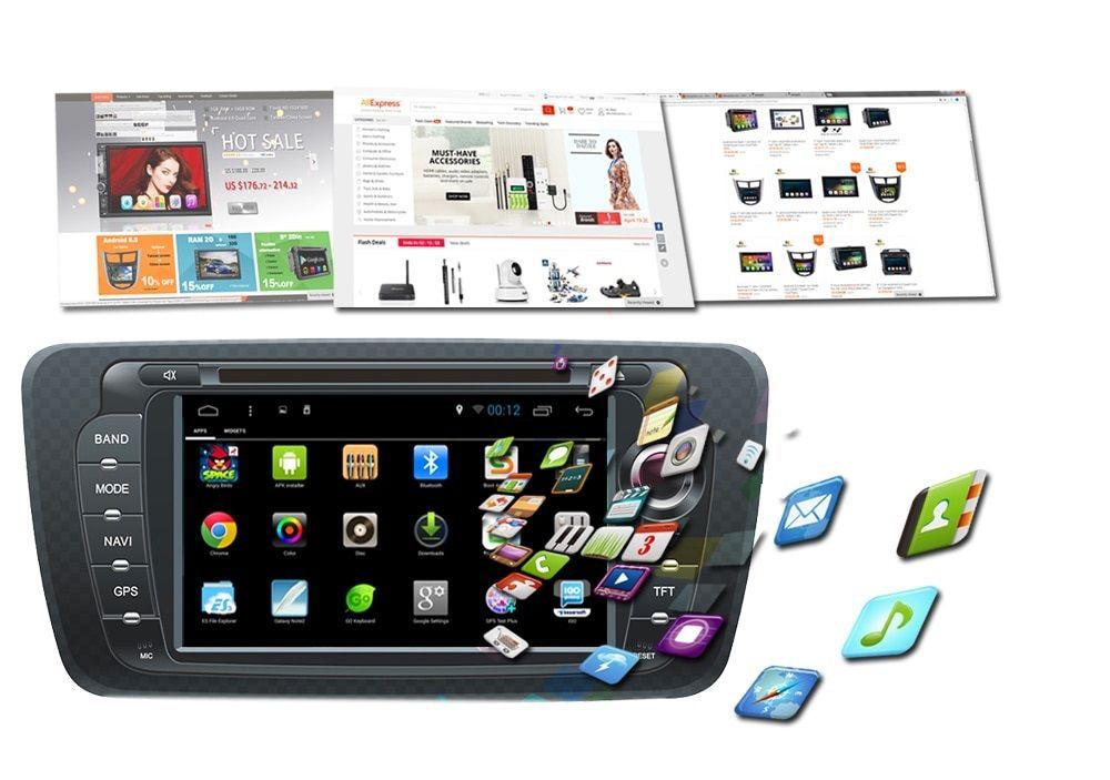 Ηχοσύστημα αυτοκινήτου 2DIN - Seat Ibiza - Android - KD-7004 AUTO-MOTO-BIKE>Είδη αυτοκινήτου>Ηχοσυστήματα 2DIN