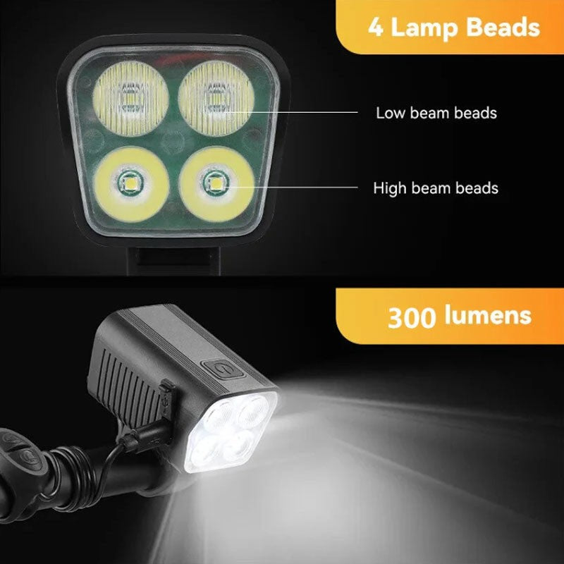 ΦΩΣ ΠΟΔΗΛΑΤΟΥ ΜΕ ΚΟΡΝΑ & 4 LED SX-04879 AUTO/MOTO > ΑΞΕΣΟΥΑΡ AUTO/MOTO