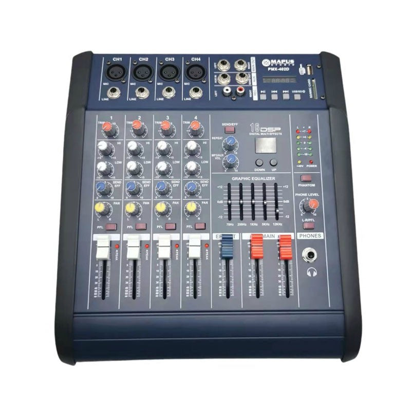 ΦΟΡΗΤΟΣ ΜΙΚΤΗΣ 4 ΚΑΝΑΛΙΩΝ PMX-402D PRO LIGHT AND SOUND