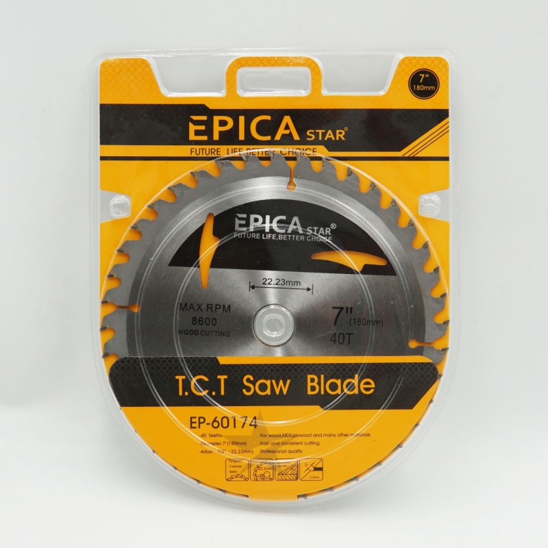 ΔΙΣΚΟΣ ΚΟΠΗΣ 40Τ 180mm EPICA STAR EP-60174