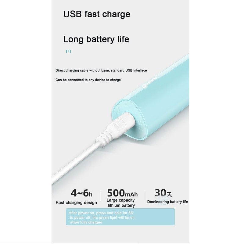 Qiaoyang ηλεκτρική οδοντόβουρτσα QA-T655 - Qiaoyang electric toothbrush QA-T655