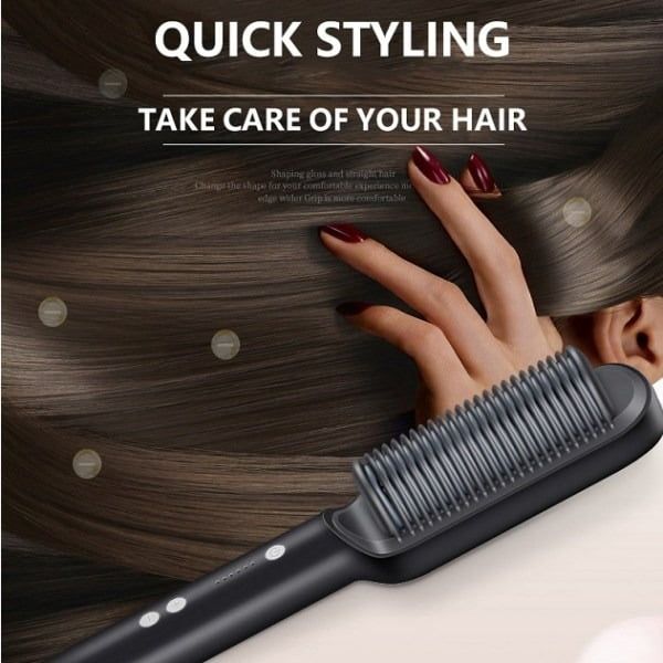 QIAOYANG Ηλεκτρική Βούρτσα για Ίσιωμα 45W QA-T08 - Straight curly comb
