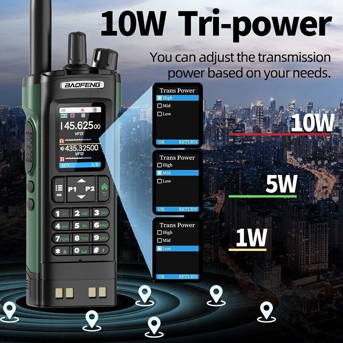 Φορητός πομποδέκτης UHF/VHF - UV32 - Baofeng - 401324 ΕΠΟΧΙΑΚΑ - ΤΟΥΡΙΣΤΙΚΑ - HOBBY>Κυνήγι - παραλία - camping>Φορητοί πομποδέκτες
