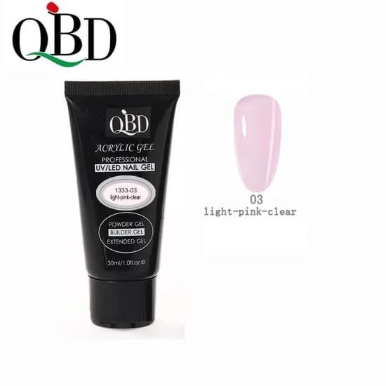 QBD Gel Χτισίματος Acrylic Gel UV & LED 30ml 1333-02