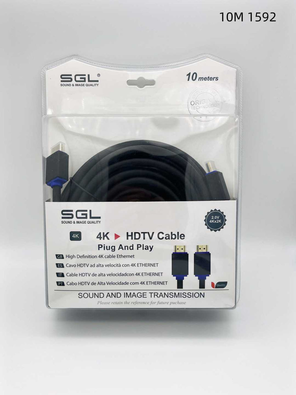 Καλώδιο HDMI - 1592 - Male/Male - 10m - 094731