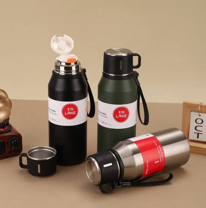 Φορητό παγούρι-θερμός - 1000ml - 413265 - Green