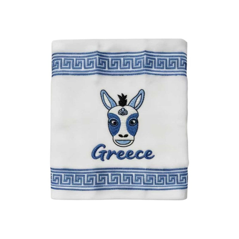 Πετσέτα ποτηρόπανο Souvenir με κέντημα - Σετ 12pcs - Greece - 416389