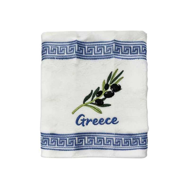 Πετσέτα ποτηρόπανο Souvenir με κέντημα - Σετ 12pcs - Greece - 416396