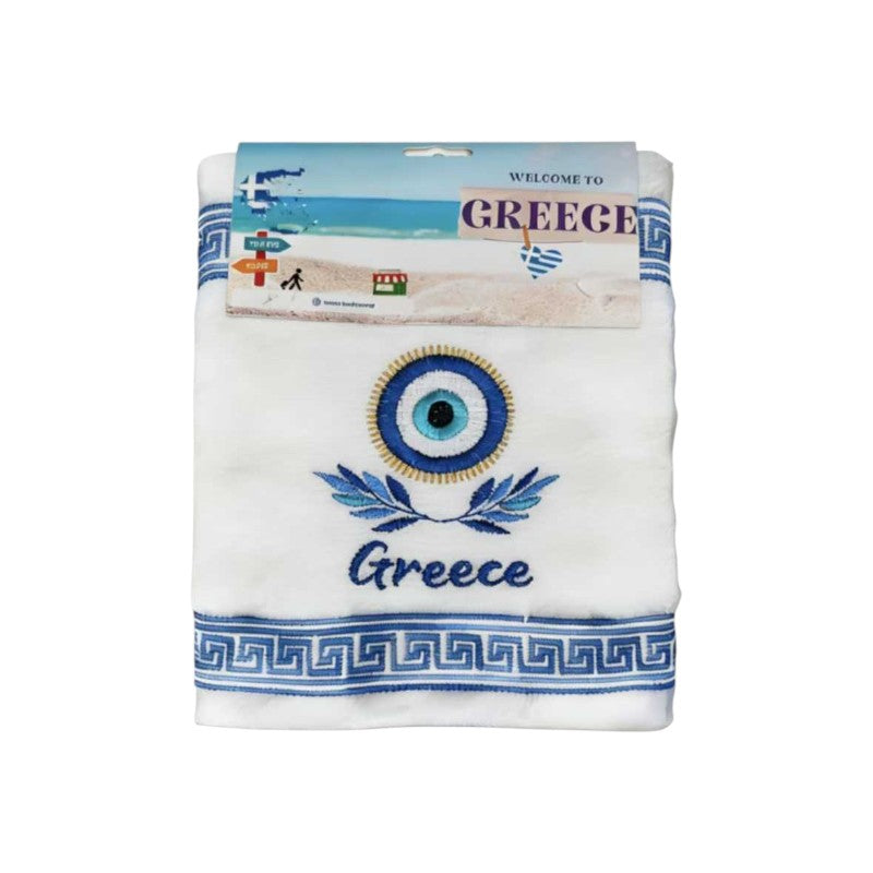 Πετσέτα ποτηρόπανο Souvenir με κέντημα - Σετ 12pcs - Greece - 416426