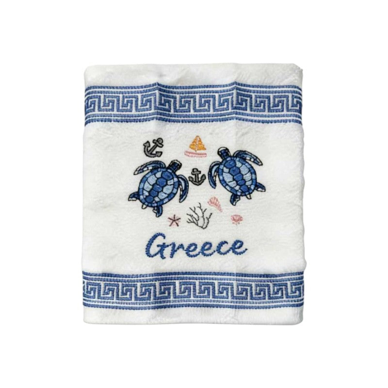 Πετσέτα ποτηρόπανο Souvenir με κέντημα - Σετ 12pcs - Greece - 416433