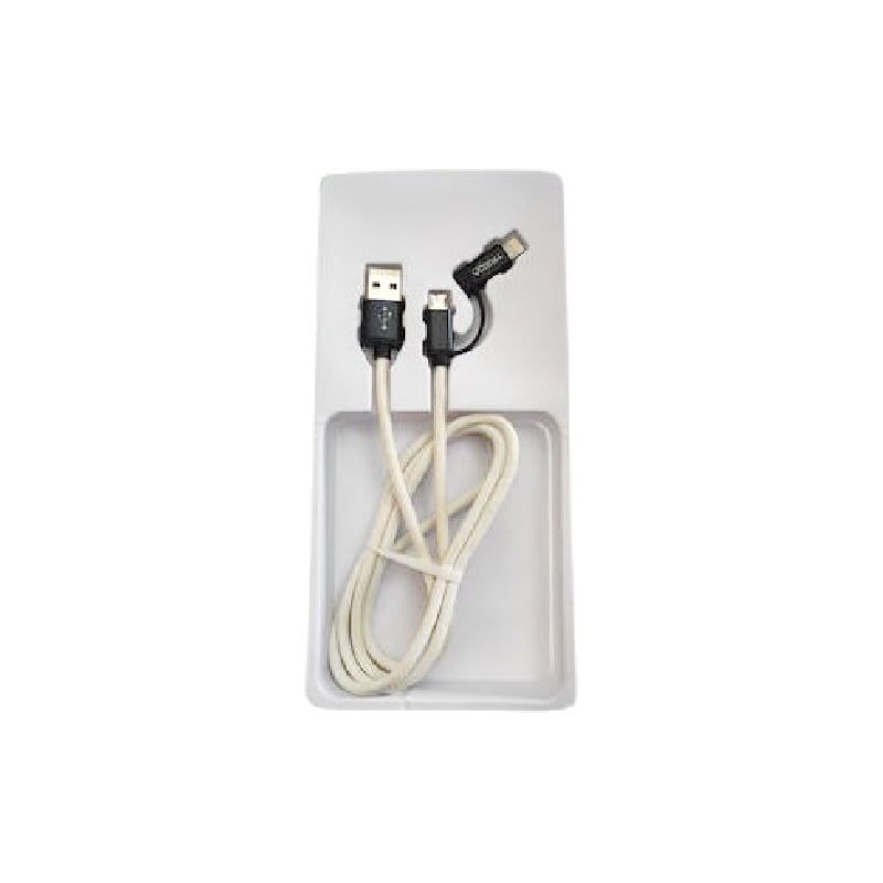 Treqa Καλώδιο Regular USB to Lightning / micro USB Cable 1m CA-812 - One head for dual-use Micro/Ios