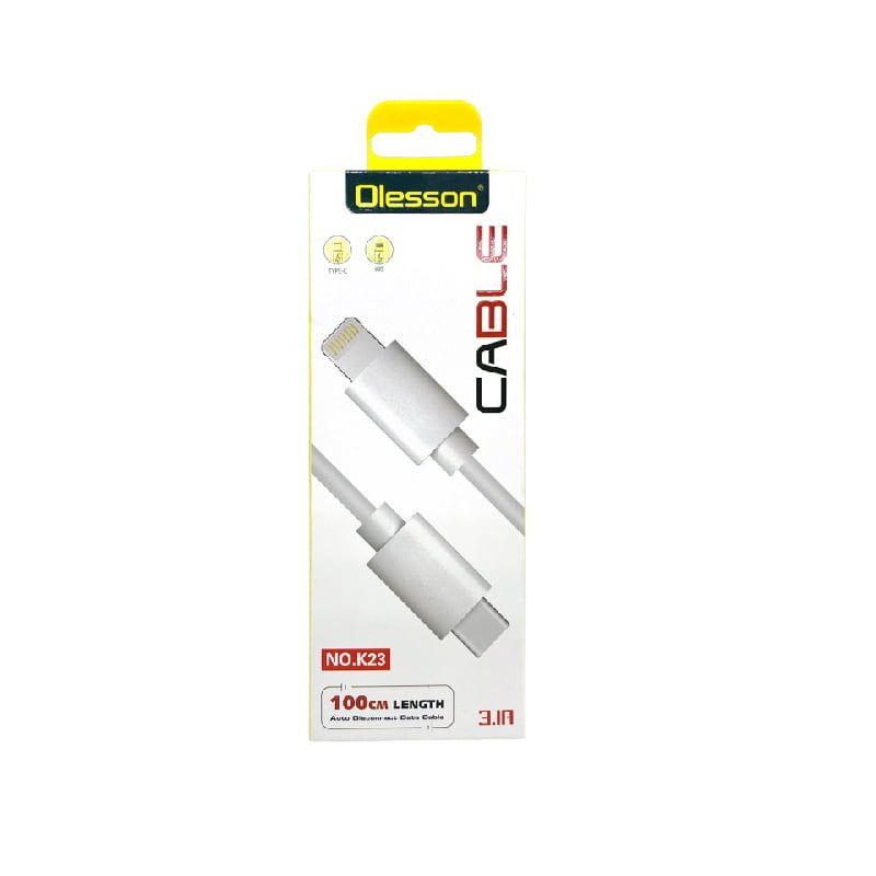 Olesson Καλώδιο Δεδομένων Type-C σε Lightning IOS 1m 3.1A NO.K23 - Data Cable