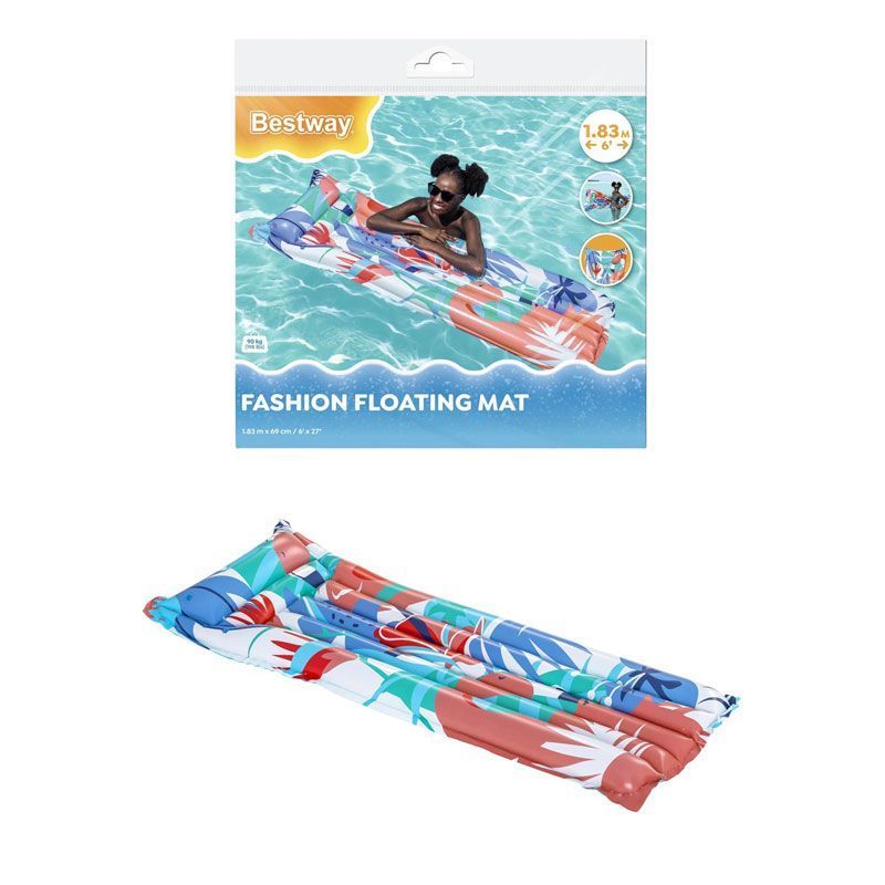 Bestway Fashion Φουσκωτό Στρώμα Θαλάσσης 183cm #44033 - Bestway inflatable floating mat