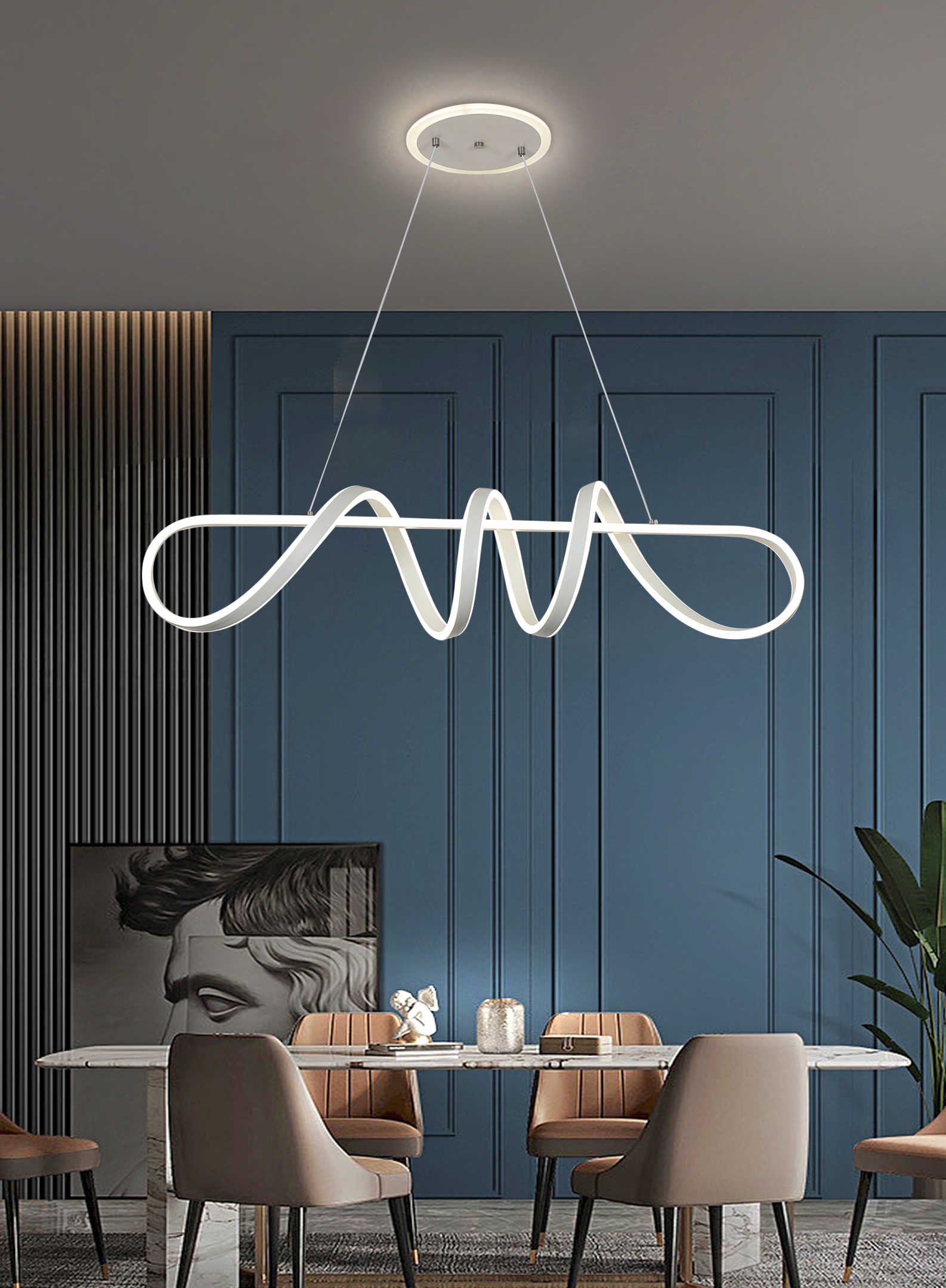 Φωτιστικό οροφής τραπεζαρίας LED - 2205 - 431095 ΦΩΤΙΣΜΟΣ & ΕΝΕΡΓΕΙΑ>Είδη φωτισμού & αναλώσιμα>Φωτιστικά οροφής & τοίχου