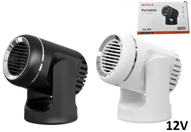Αερόθερμο αυτοκινήτου - 12V - 1510413 - 150976 - Black