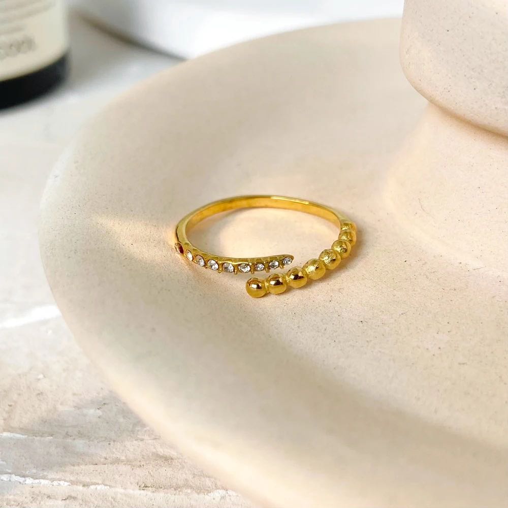 Ατσάλινο Ρυθμιζόμενο Δαχτυλίδι - Ασημί