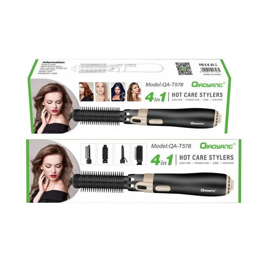 QIAOYANG Ηλεκτρική Βούρτσα Ζεστού Αέρα 4 σε 1 - Professional Hot Air Brush QA-T578