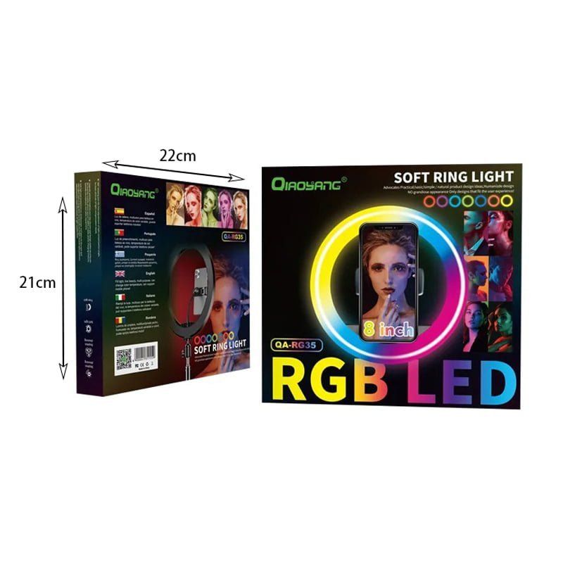 Qiaoyang LED Ring Light με Βάση QA-RG35 – Soft Ring Light