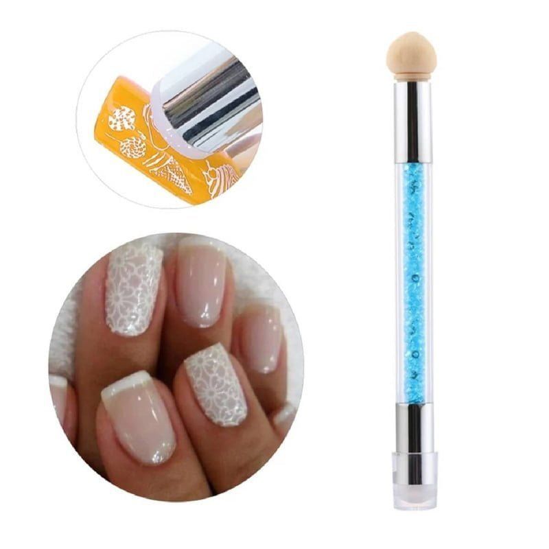 Πινέλο Nail Art για Ombre- Babyboomer σχέδιο στα νύχια με stamper σιλικόνης - Nail art tool ombre