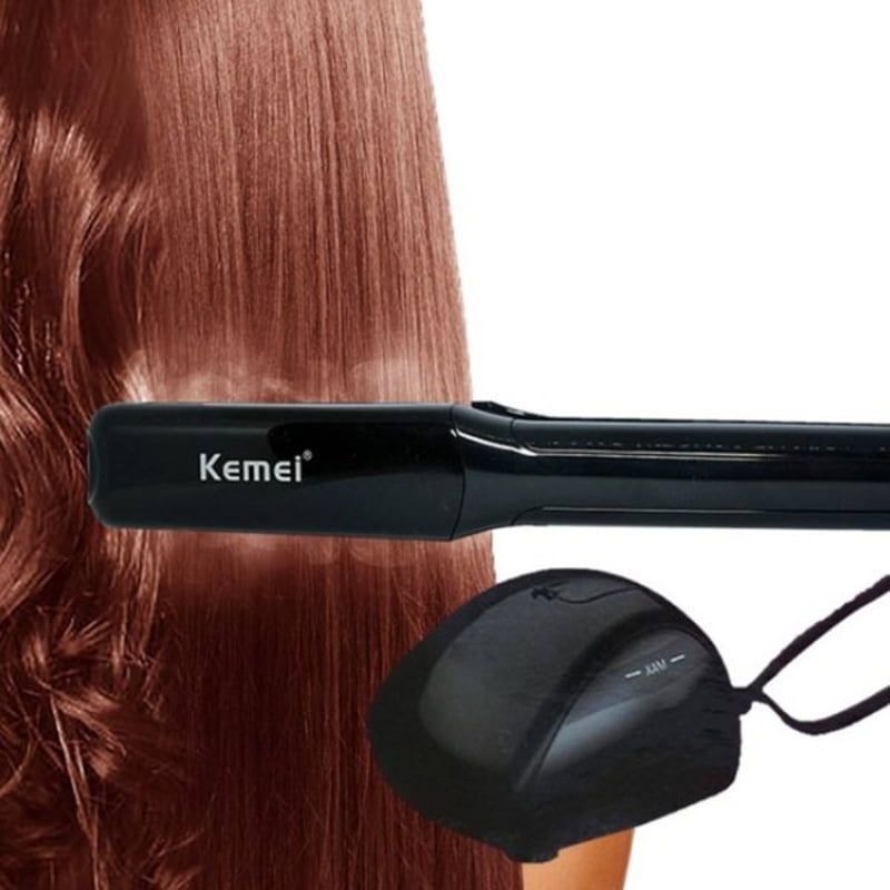 Kemei KM-9090 Επαγγελματική Πρέσα Μαλλιών με Ατμό - Steam plywood