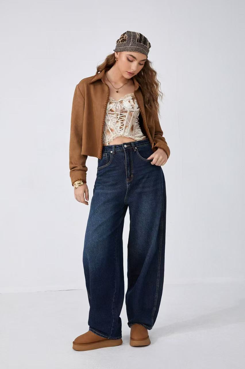 ADORO Women's Ballon Jeans Blue
