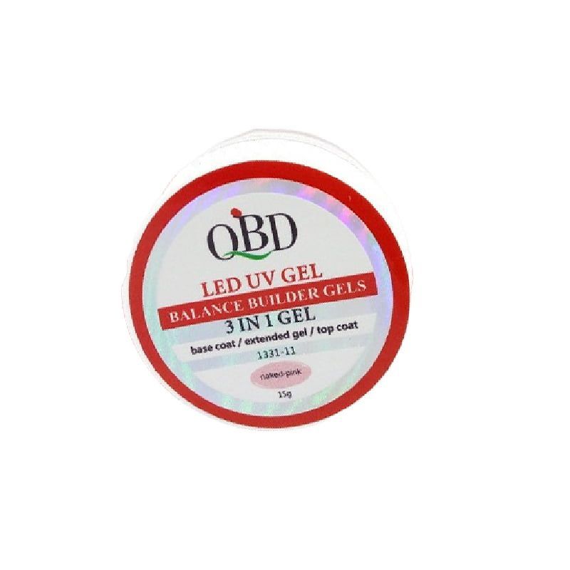 Gel χτισίματος QBD Led Uv Gel Balance Builder 3 in 1 Gel 15gr 1331-11