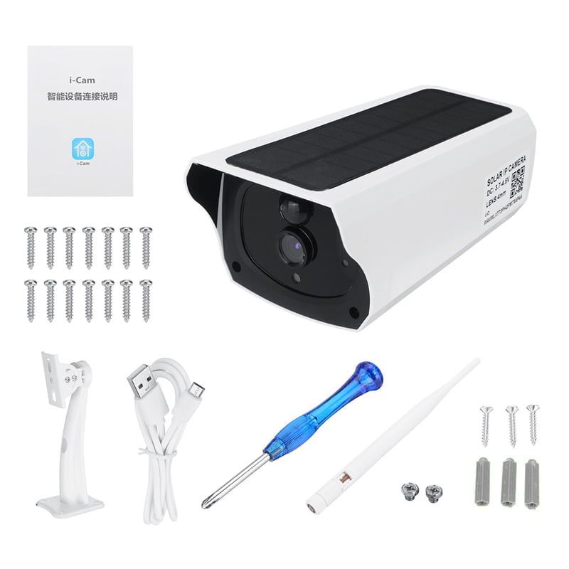 Ηλιακή Ασύρματη Επιτοίχια IP WiFi Κάμερα - Low Power IP WiFi Solar Bullet Camera