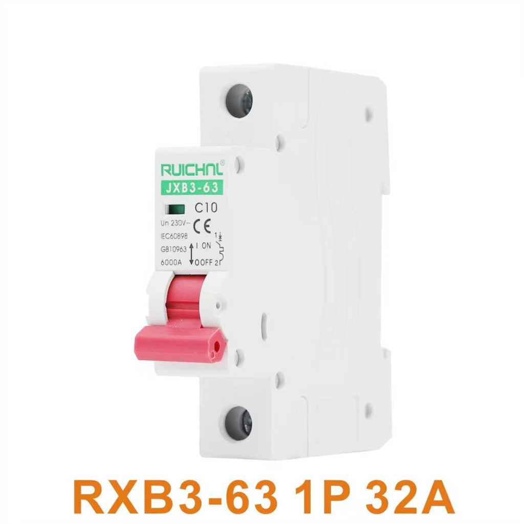 Διακόπτης ασφαλείας ράγας - RXB3-63-32A-1P-6KA - 068592